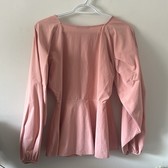 ZARA peplum style blouse with romantic sleeves - Picture 2 of 2